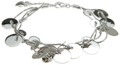 925 Sterling Silver Rhodium Finish Fashion Bracelet