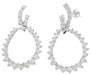 925 Sterling Silver Rhodium Finish CZ Earrings