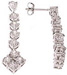 925 Sterling Silver Rhodium Finish CZ Earrings