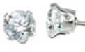 925 Sterling Silver CZ Brilliant Stud Earrings