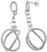 925 Sterling Silver Rhodium Finish Fashion Earrings