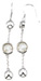 925 Sterling Silver Rhodium Finish Brilliant Antique Style Bezel Earrings