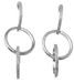 925 Sterling Silver Rhodium Finish Fashion Earrings