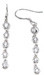 925 Sterling Silver Rhodium Finish Brilliant Tiffany Style Bezel Earrings
