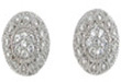 925 Sterling Silver Rhodium Finish CZ Antique Style Earrings