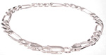 925 Sterling Silver Figaro 150 Bracelet