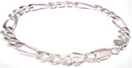 925 Sterling Silver Figaro 200 Bracelet