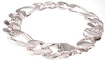925 Sterling Silver Figaro 350 Bracelet