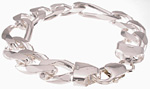 925 Sterling Silver Figaro 400 Bracelet