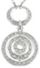 925 Sterling Silver Rhodium Finish CZ Designer Inspired Necklace