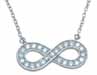 Wholesale sterling silver infinity necklace