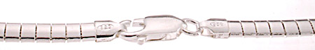 925 Sterling Silver Omega Necklace