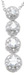 925 Sterling Silver Rhodium Finish Brilliant Antique Style Pave Pendant