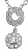 925 Sterling Silver Rhodium Finish CZ Antique Style Pendant