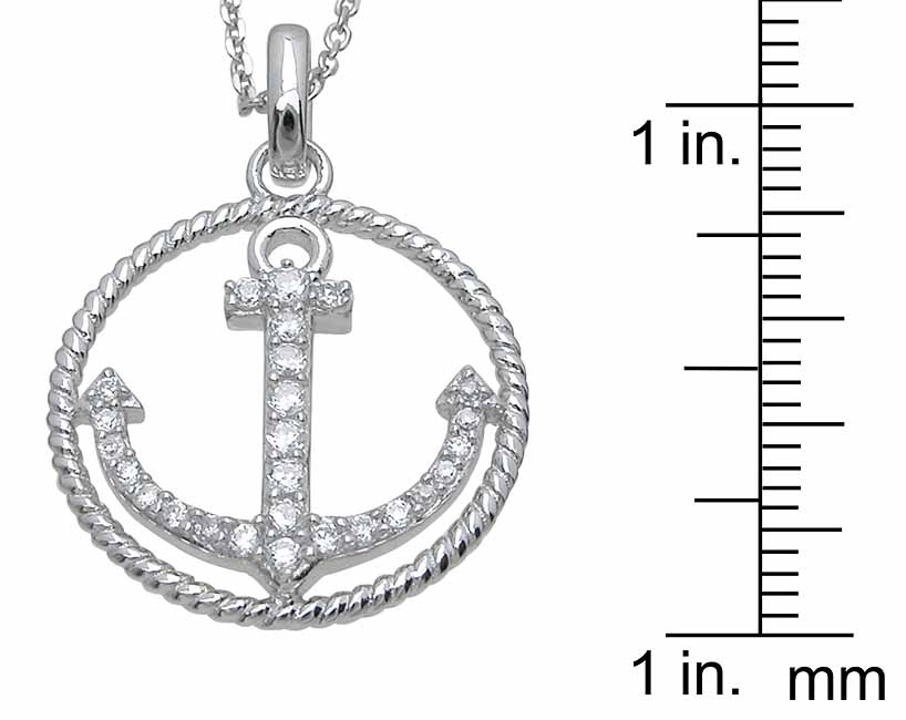 wholesale sterling silver anchor pendant