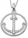 wholesale sterling silver anchor pendant