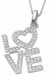 wholesale sterling silver love pendant