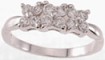 925 Sterling Silver Platinum Finish Fashion Ring