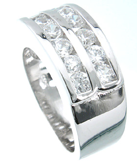 925 Sterling Silver Rhodium Finish Ring