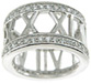 925 Sterling Silver Rhodium Finish CZ Brilliant Tiffany Style Band