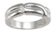 925 Sterling Silver Rhodium Finish Anniversary Ring