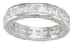 925 Sterling Silver Princess Eternity Ring