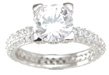 925 Sterling Silver Eternity Wedding Ring