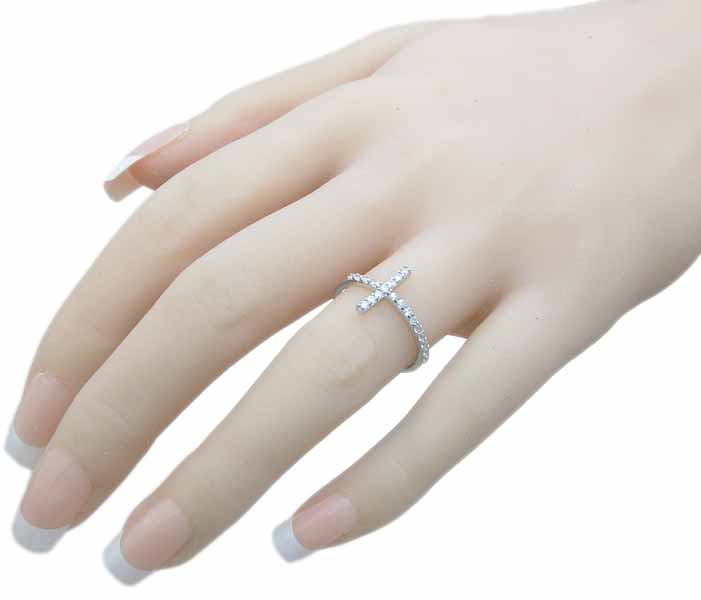 Wholesale sterling silver cross ring