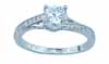 3/4ct brilliant 925 silver Sterling Couture engagement ring