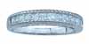 1.25ct princess 925 silver Sterling Couture wedding band