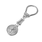 wholesale sterling silver St. Christopher Emblem Keychain