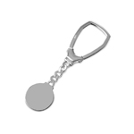 wholesale sterling silver High polish Round KeyChain