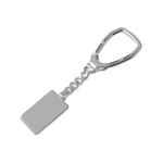 wholesale sterling silver High polish Rectangle Key Chain