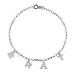 wholesale sterling silver BRAT Chain Link Anklet