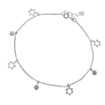 wholesale sterling silver Star Charm Anklet