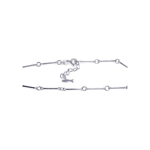 wholesale sterling silver Multi Cirle Fish Anklet