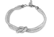 wholesale silver knotted mesh italian bracelet