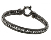 wholesale silver black bracelet