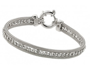 wholesale silver cz bracelet