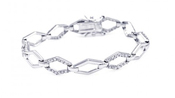 wholesale silver sharp marqui cz bracelet