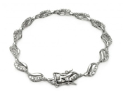 wholesale silver cz tennis bracelet