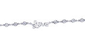 wholesale silver cz love bracelet