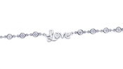 wholesale silver cz love bracelet