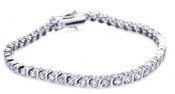 wholesale silver cz tennis bracelet