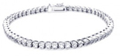 wholesale silver cz bubble tennis bracelet