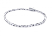 wholesale silver cz tennis bracelet