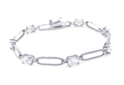 wholesale silver cz bracelet