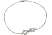 wholesale silver infinity bracelet