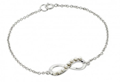 wholesale silver inifinity cz bracelet