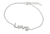 wholesale silver cz bracelet